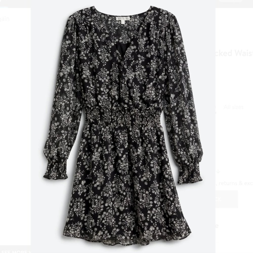 NINE BRITTON 'Francie' Smocked Waist Dress